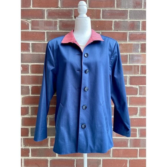 𝅺bleyle Vintage Blue Collared Chore Coat - Picture 2 of 5
